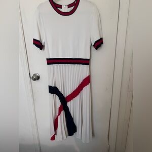 Ted Baker Fynlie Midi Dress Red, White and Blue